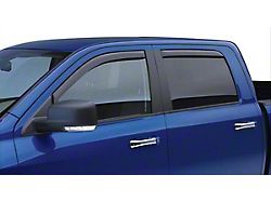 EGR In-Channel Window Visors; Front; Matte Black (09-18 RAM 1500 Regular Cab)