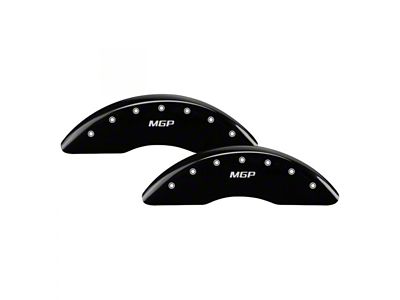 MGP Black Caliper Covers with MGP Logo; Front and Rear (11-18 RAM 3500 SRW)