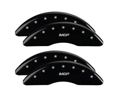 MGP Black Caliper Covers with MGP Logo; Front and Rear (19-23 RAM 3500 SRW)
