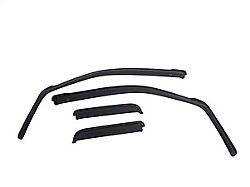 EGR In-Channel Window Visors; Front and Rear; Dark Smoke (19-23 RAM 2500 Crew Cab)