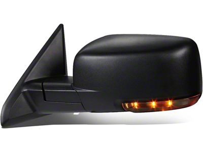 OE Style Powered Heated Mirror with Amber LED Turn Signal; Driver Side (10-18 RAM 3500)