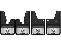 No-Drill Mud Flaps with RAM Head Logo; Front and Rear (10-18 RAM 2500 w/ OE Fender Flares)