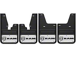 No-Drill Mud Flaps with RAM Horizontal Logo; Front and Rear (10-18 RAM 2500 w/ OE Fender Flares)