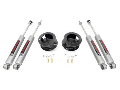 Rough Country 2.50-Inch Front Leveling Lift Kit with Premium N3 Shocks (13-23 4WD RAM 3500 w/ Rear Leaf Springs, Excluding Power Wagon)