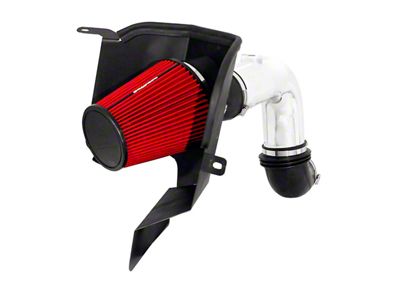 Spectre Performance Cold Air Intake with Red Filter; Polished (03-07 5.9L RAM 3500)