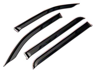 Putco Element Tinted Window Visors; Front and Rear (19-23 RAM 2500 Crew Cab)