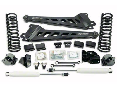 McGaughys Suspension 4-Inch Premium Radius Arm Suspension Lift Kit with Shocks (19-23 4WD RAM 2500 w/o Air Ride)