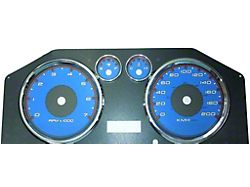US Speedo Daytona Edition Gauge Face; KMH; 4-Gauges; Blue (09-12 RAM 1500)