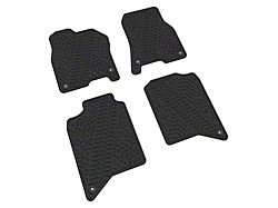 FLEXTREAD Factory Floorpan Fit Tire Tread/Scorched Earth Scene Front and Rear Floor Mats; Black (19-23 RAM 2500 Crew Cab)