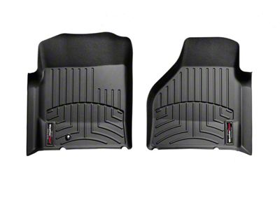 Weathertech DigitalFit Front Floor Liners; Black (03-09 4WD RAM 3500 w/ Automatic Transmission)