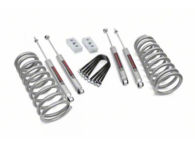 Rough Country 3-Inch Suspension Lift Kit with Premium N3 Shocks (03-07 4WD 6.7L RAM 3500 SRW)