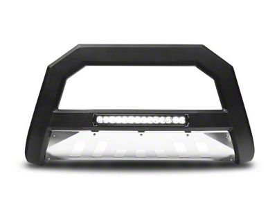 Armordillo AR Series Bull Bar with Aluminum Skid Plate and LED Light Bar; Matte Black (10-18 RAM 2500)