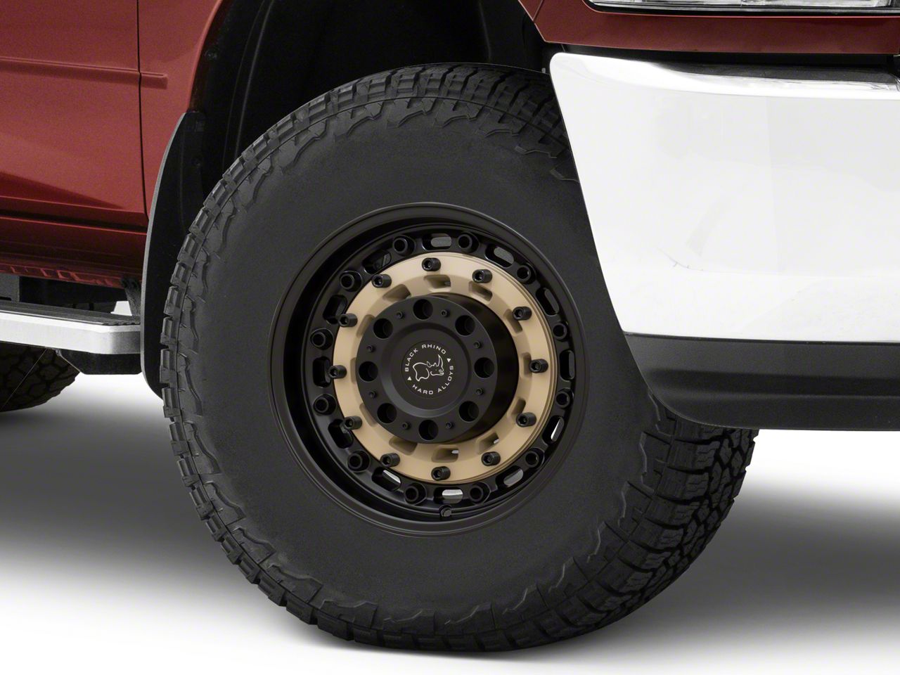 Black Rhino Arsenal Sand on Black 8-Lug Wheel; 17x9.5; 12mm Offset (07-10 Sierra 2500 HD)