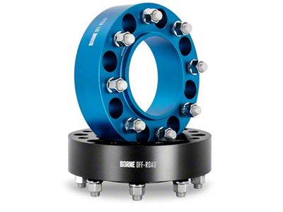 Borne Off-Road 50mm Wheel Spacers; Blue (19-23 RAM 3500 SRW)