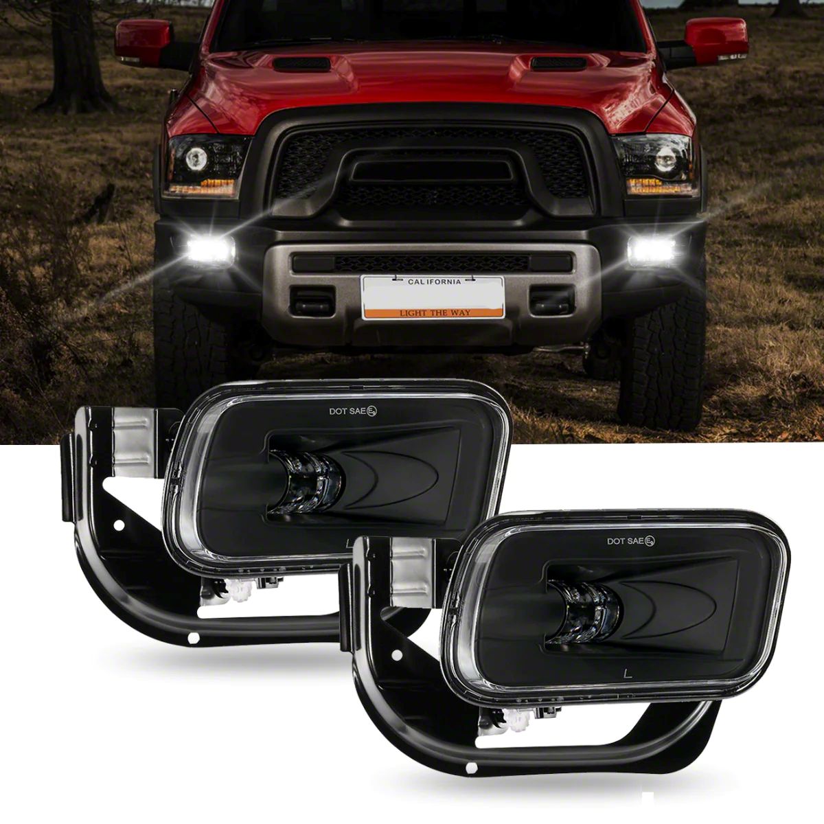 RAM 2500 LED Fog Lights (1018 RAM 2500) Free Shipping