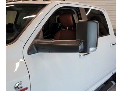 Infotainment Power Folding Towing Mirrors; Textured Black (19-23 RAM 2500)