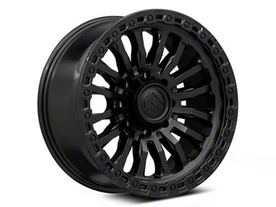 Fuel Wheels Rincon Matte Black with Gloss Black Lip 8-Lug Wheel; 20x9; 1mm Offset (03-09 RAM 2500)