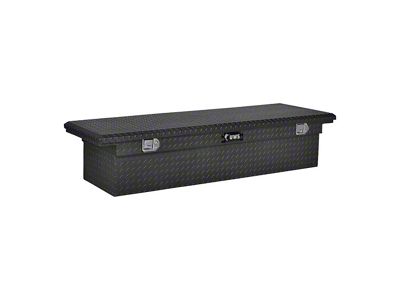 UWS 72-Inch Aluminum Low Profile Crossover Tool Box; Matte Black (02-23 RAM 1500 w/o RAM Box)
