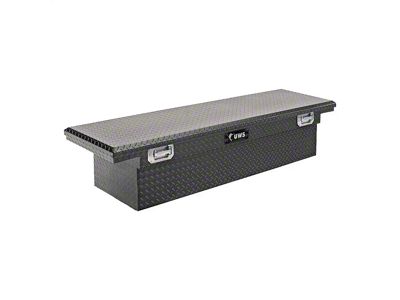 UWS 72-Inch Aluminum Crossover Tool Box with Pull Handles; Matte Black (02-23 RAM 1500 w/o RAM Box)