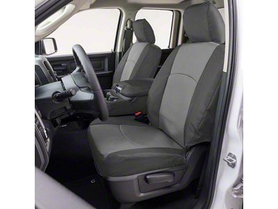 Covercraft Precision Fit Seat Covers Endura Custom Front Row Seat Covers; Silver/Charcoal (10-18 RAM 2500 w/ Bench Seat)