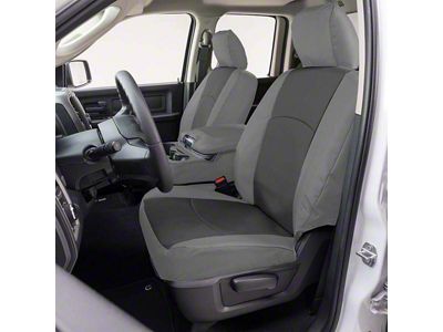 Covercraft Precision Fit Seat Covers Endura Custom Front Row Seat Covers; Charcoal/Silver (06-09 RAM 2500 w/ Bench Seat)
