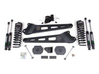 Zone Offroad 3-Inch Radius Arm Suspension Lift Kit with Nitro Shocks (19-23 4WD 6.7L RAM 2500 w/o Air Ride)