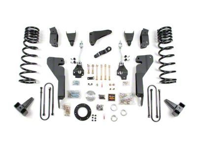 Zone Offroad 8-Inch Coil Spring Suspension Lift Kit (2008 4WD 5.9L, 6.7L RAM 3500 w/ 4-Inch Rear Axle)