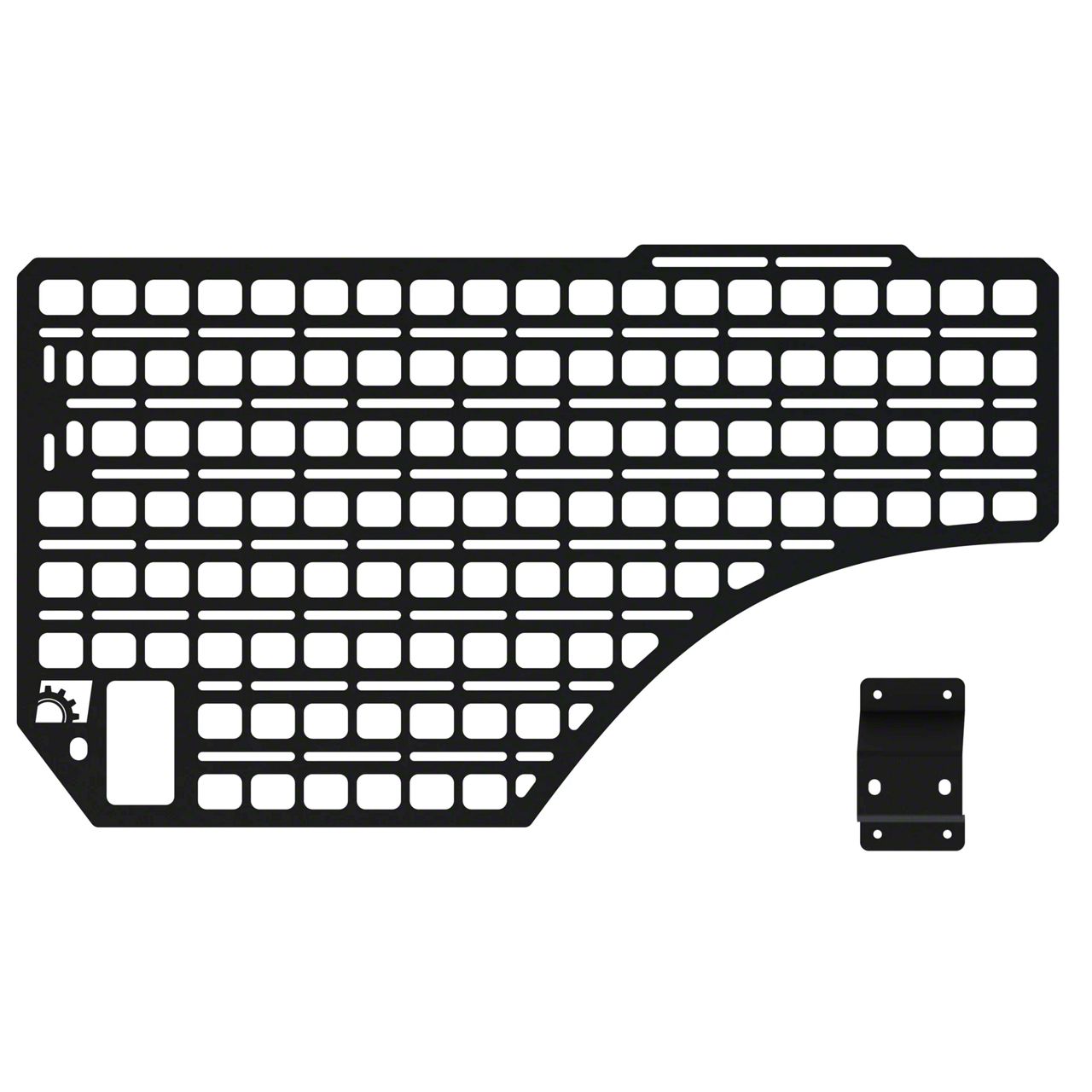 BuiltRight Industries RAM 1500 Bedside MOLLE Rack System; Front Panel