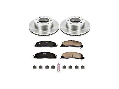 PowerStop OE Replacement 8-Lug Brake Rotor and Pad Kit; Front (09-18 RAM 2500)