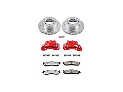 PowerStop Z36 Extreme Truck and Tow 8-Lug Brake Rotor, Pad and Caliper Kit; Front (03-08 RAM 2500)