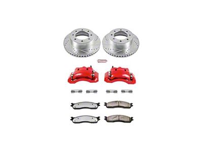 PowerStop Z36 Extreme Truck and Tow 8-Lug Brake Rotor, Pad and Caliper Kit; Front (03-08 RAM 2500)