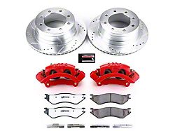 PowerStop Z36 Extreme Truck and Tow 8-Lug Brake Rotor, Pad and Caliper Kit; Rear (03-08 RAM 3500 SRW)