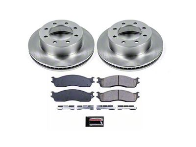 PowerStop OE Replacement 8-Lug Brake Rotor and Pad Kit; Front (03-08 RAM 2500)