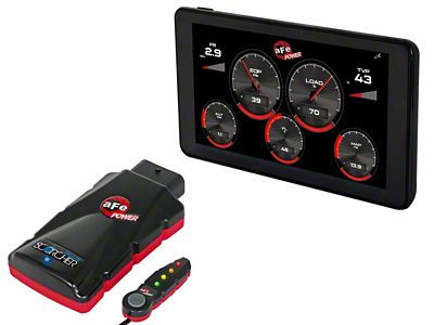 AFE AGD Advanced Gauge Display Monitor and SCORCHER BLUE Bluetooth Power Module (13-18 6.7L RAM 3500)
