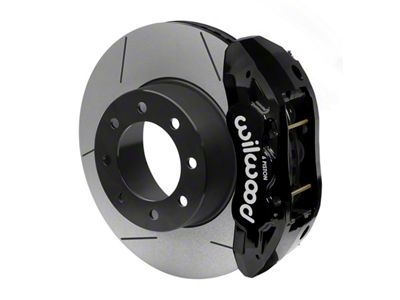Wilwood Tactical Extreme TX6R Rear Big Brake Kit with 16-Inch Slotted Rotors; Black Calipers (14-18 RAM 3500)