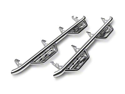 N-Fab Cab Length Podium Nerf Side Step Bars; Polished Stainless (10-18 RAM 2500 Crew Cab)