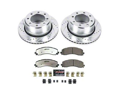 PowerStop Z36 Extreme Truck and Tow 8-Lug Brake and Pad Kit; Rear (19-23 RAM 2500)