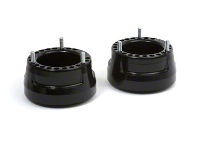 Daystar Suspension Leveling Kit; Coil Spring Spacer; Black; 2-Inch Lift; Front; Pair; Extended Shocks Required Wheel Alignment Needed (03-13 4WD RAM 3500)