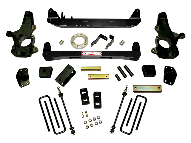 SkyJacker 3-Inch Suspension Lift Kit with Black MAX Shocks (07-10 4WD Silverado 2500 HD)