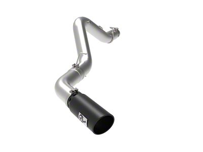AFE Large Bore-HD 5-Inch DPF-Back Single Exhaust System with Black Tip; Side Exit (20-23 6.6L Duramax Silverado 2500 HD)