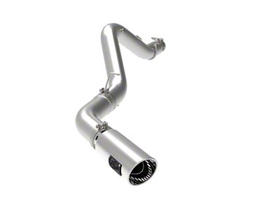 AFE Large Bore-HD 5-Inch DPF-Back Single Exhaust System with Polished Tip; Side Exit (20-23 6.6L Duramax Silverado 2500 HD)