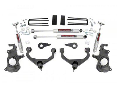Rough Country 3.50-Inch Knuckle Suspension Lift Kit with Premium N3 Shocks (11-19 Silverado 2500 HD w/o Rear Overload Springs)