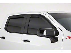 Ventguard Window Deflectors; Front and Rear; Smoked (19-23 Silverado 1500 Crew Cab)