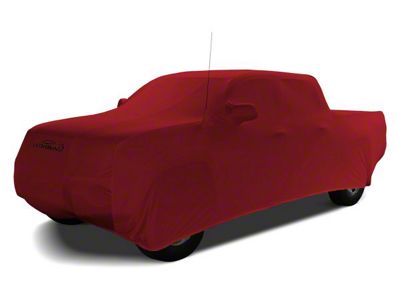Coverking Satin Stretch Indoor Car Cover; Pure Red (15-19 Silverado 2500 HD Crew Cab)