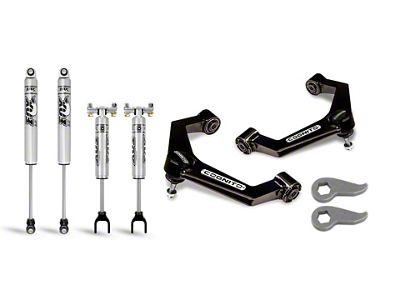 Cognito Motorsports 3-Inch Performance Control Arm Leveling Kit with FOX PS IFP Shocks (20-23 Silverado 3500 HD)