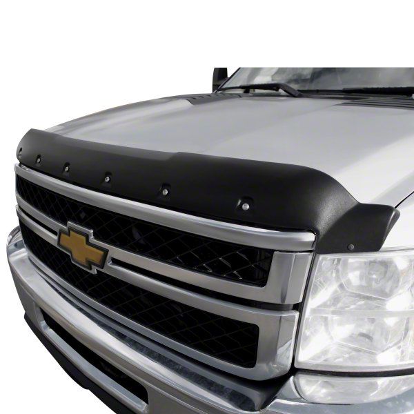 Silverado 2500 Premium Bolt-On Look Hood Deflector; Textured (07-14 ...