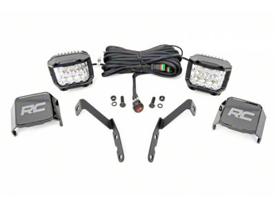 Rough Country 3-Inch Osram Wide Angle Series LED Ditch Light Kit (07-14 Silverado 2500 HD)
