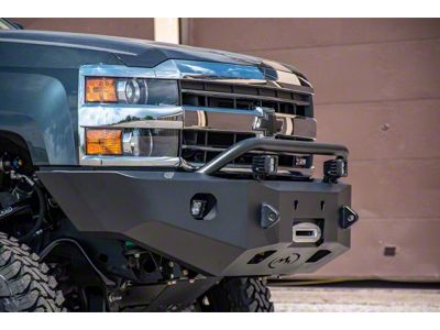 Expedition One Range Max Front Bumper; Textured Black (15-19 Silverado 3500 HD)