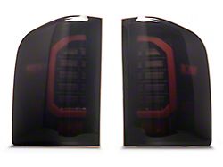 Raxiom Axial Series LED Tail Lights; Black Housing; Smoked Lens (07-14 Silverado 3500 HD)