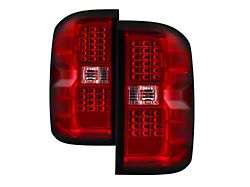LED Tail Lights; Chrome Housing; Clear Lens (14-18 Silverado 1500 w/ Factory Halogen Tail Lights)